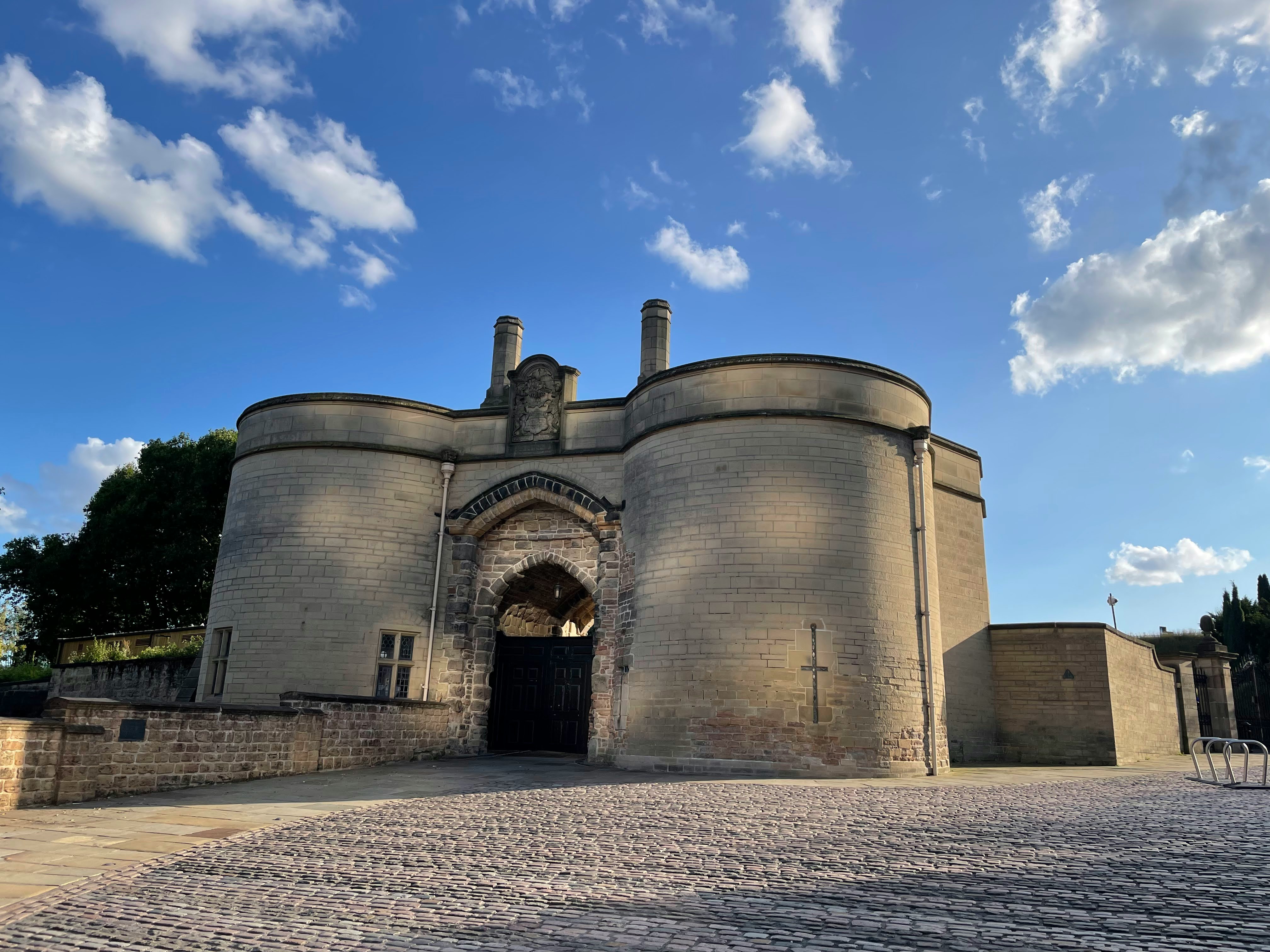 Photo of the gateway to Nottingham Castle